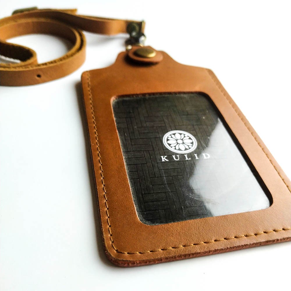 Tempat ID Card Kulit Taraka Warna Coklat