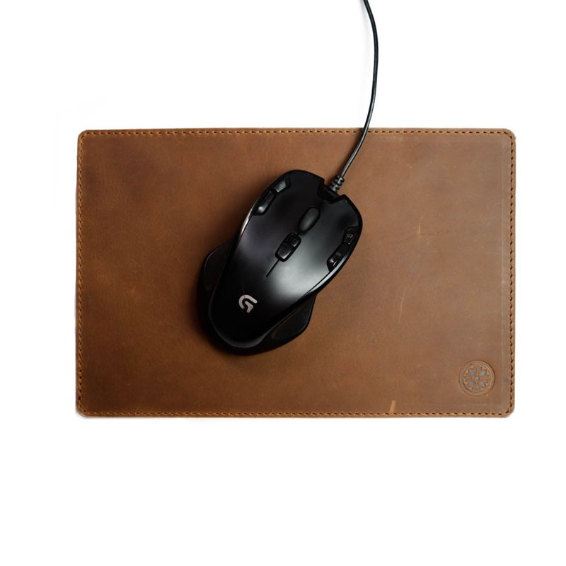 Mouse Pad  Kulit Asli Wiyasa Coklat